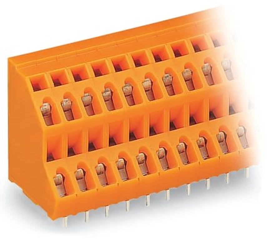 WAGO 736 Series PCB Terminal Block, 4-Contact, 5.08 mm Pitch, Through Hole, 2 Row