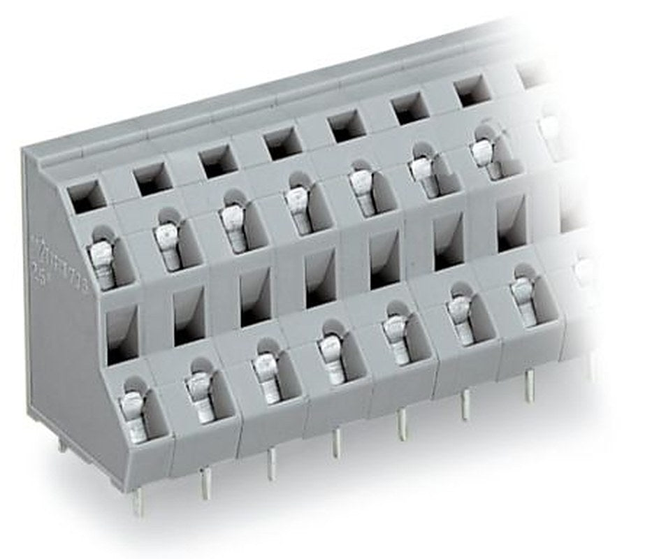 WAGO 736 Series PCB Terminal Block, 24-Contact, 7.5 mm Pitch, Through Hole, 2 Row