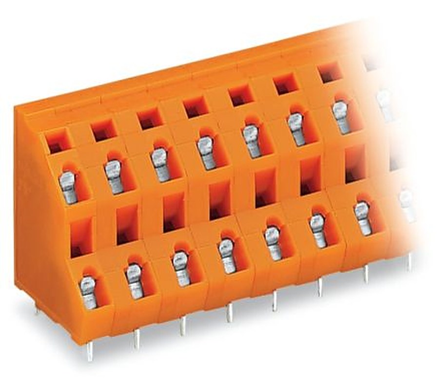 WAGO 736 Series PCB Terminal Block, 4-Contact, 7.62 mm Pitch, Through Hole, 2 Row