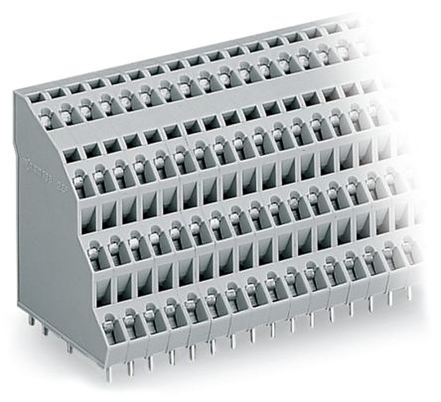 WAGO 738 Series PCB Connector, 16-Contact, 5 mm Pitch, Through Hole, 4 Row