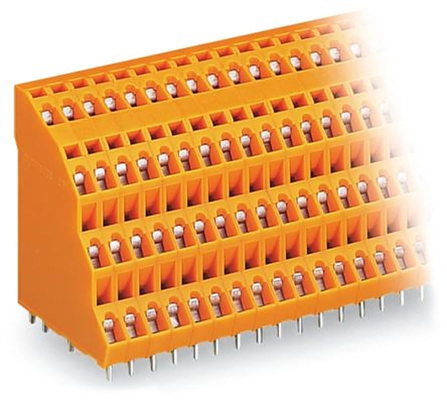 WAGO 738 Series PCB Connector, 96-Contact, 5.08 mm Pitch, Through Hole, 4 Row