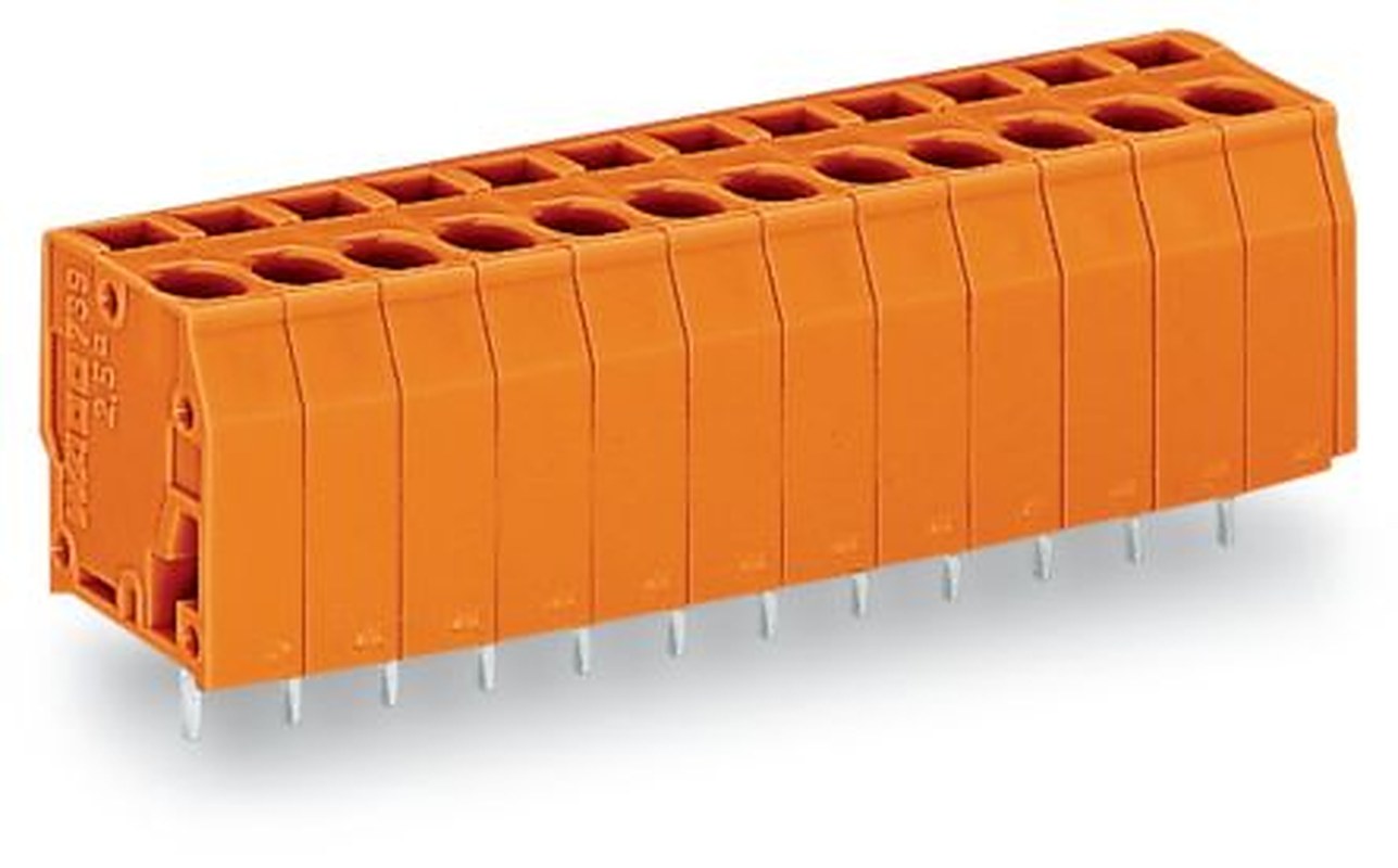 WAGO 739 Series PCB Connector, 2-Contact, 5.08 mm Pitch, Through Hole, 1 Row