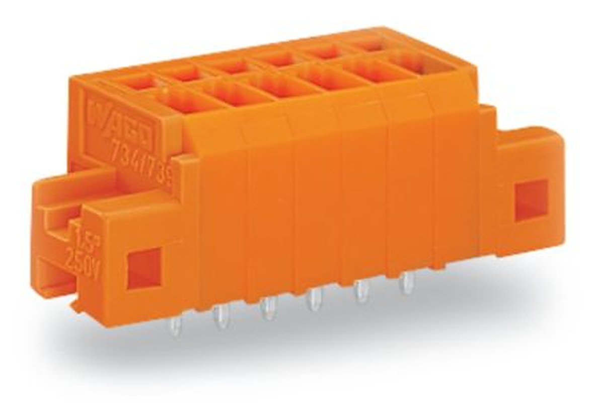 WAGO 739 Series PCB Connector, 4-Contact, 3.81 mm Pitch, Through Hole, 1 Row
