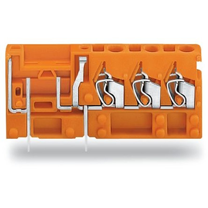 WAGO 742 Series PCB Connector, 1-Contact, 5.08 mm Pitch, Through Hole, 3 Row