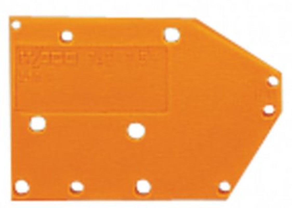 WAGO 742 Series End Plate for Use with Rail Mount Terminal Blocks