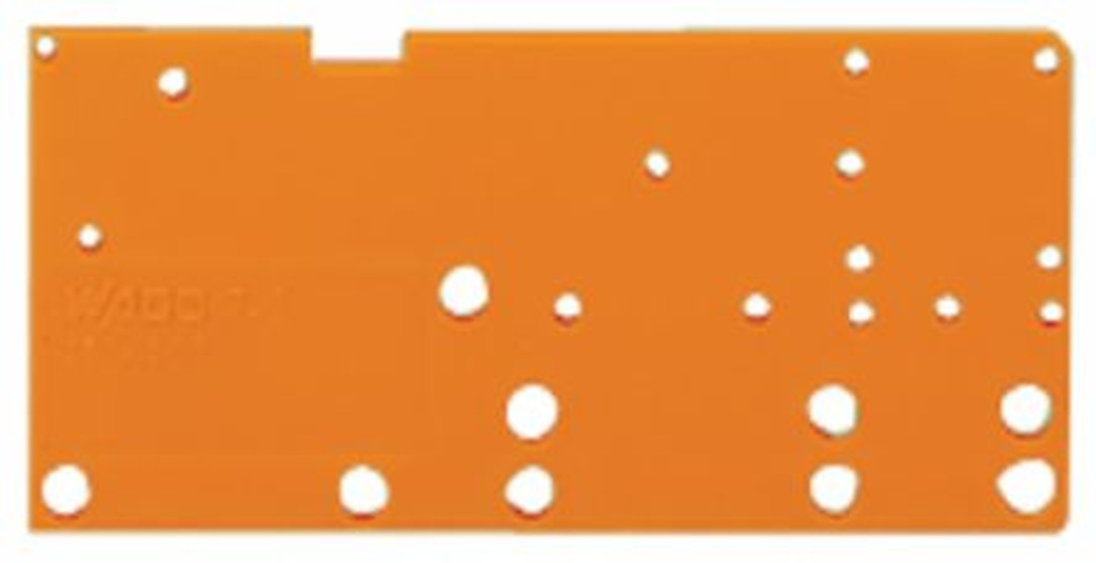 WAGO 742 Series End Plate for Use with Rail Mount Terminal Blocks