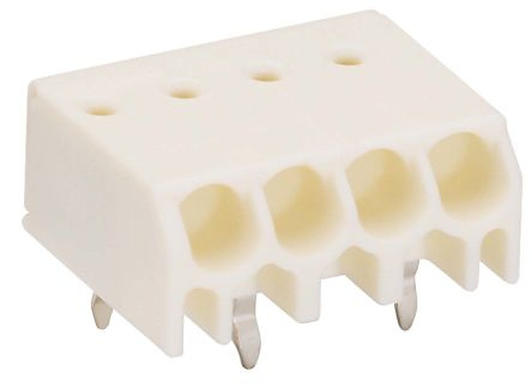 WAGO 744 Series PCB PCB Female Push-in, 4-Pole, 2A, 4-Way