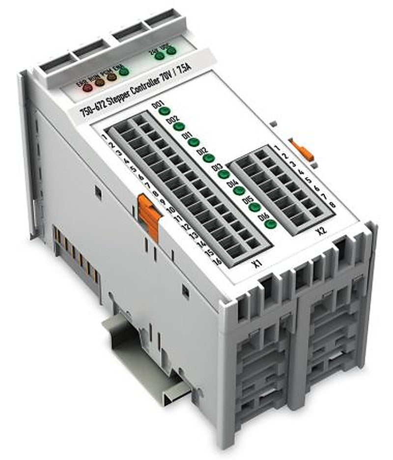 WAGO Stepper Motor Controller, 70V dc, 2 Phase, 7.5A, Positioning Function