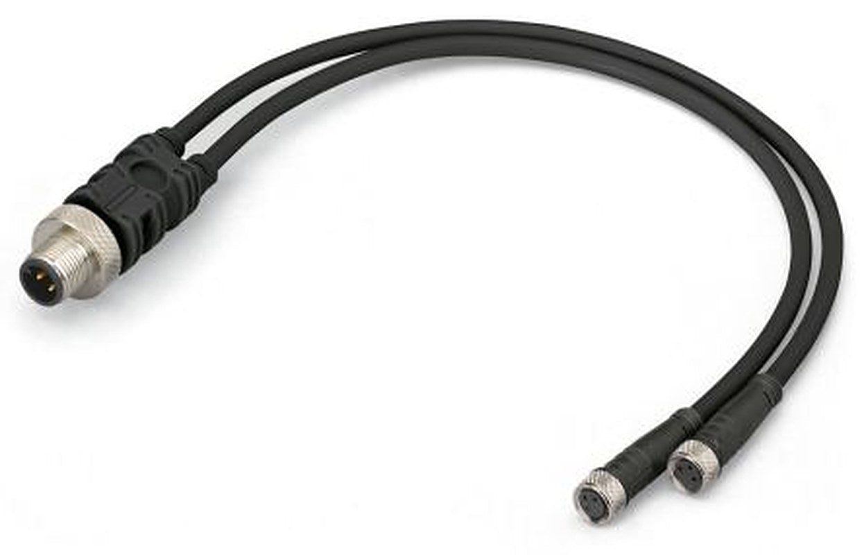 WAGO Female 4 way M12, Straight to Male 4 way M12, Straight Actuator/Sensor Cable, 1 m