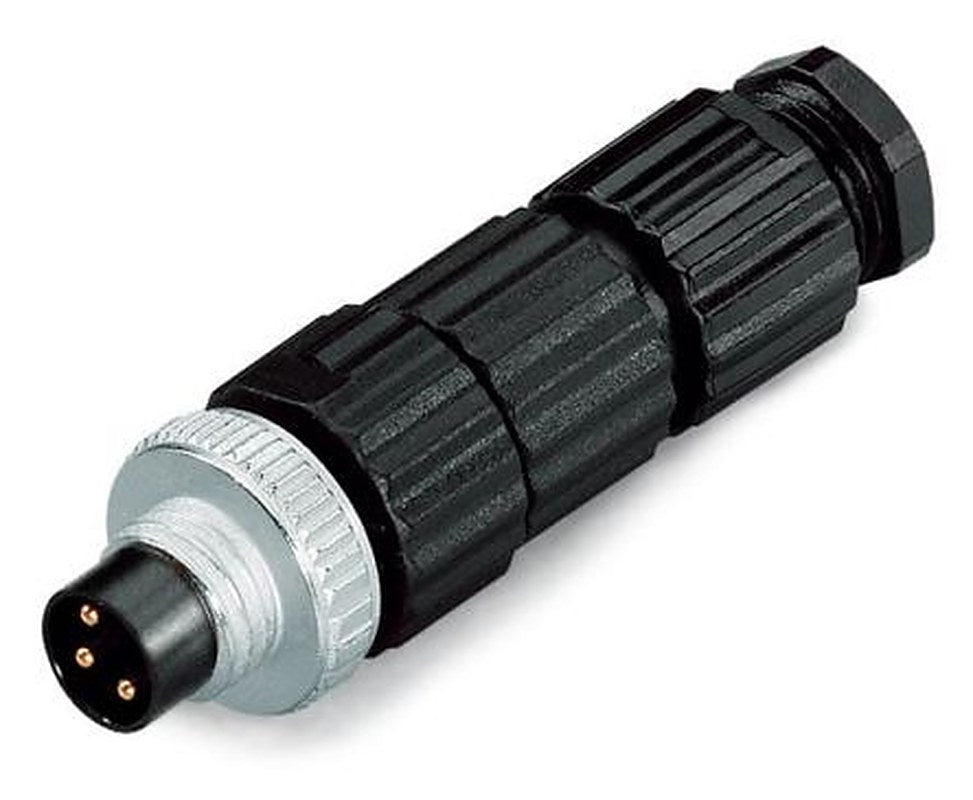 WAGO Industrial Circular Connector, 3 Contacts, Plug-in, M8 Connector, Plug, Male, IP67, 756 Series