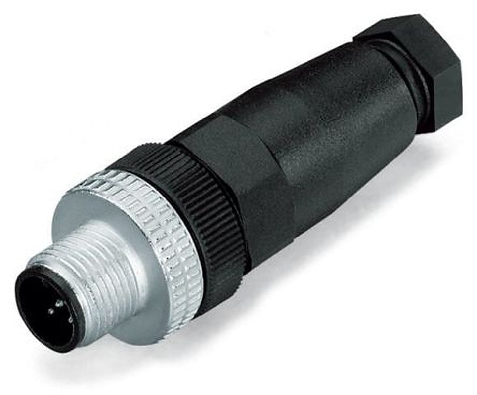 WAGO Industrial Circular Connector, 4 Contacts, Plug-in, M12 Connector, Plug, Male, IP67, 756 Series