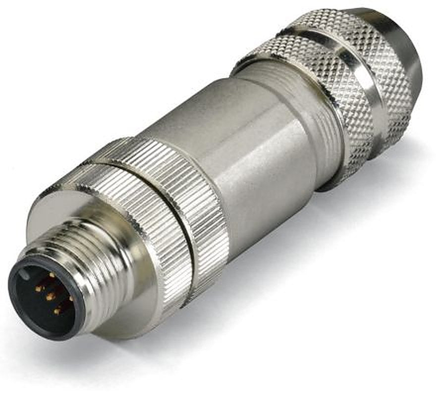 WAGO Industrial Circular Connector, 5 Contacts, M12 Connector, Plug, Male, IP67, 756 Series