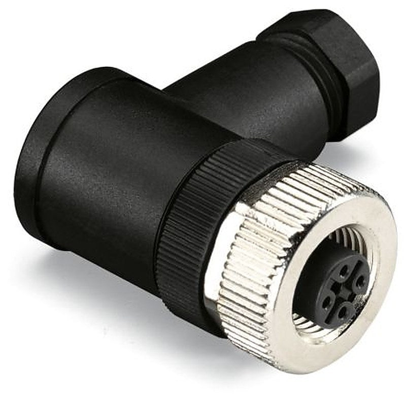 WAGO Industrial Circular Connector, 4 Contacts, Plug-in, M12 Connector, Plug, Male, IP67, 756 Series