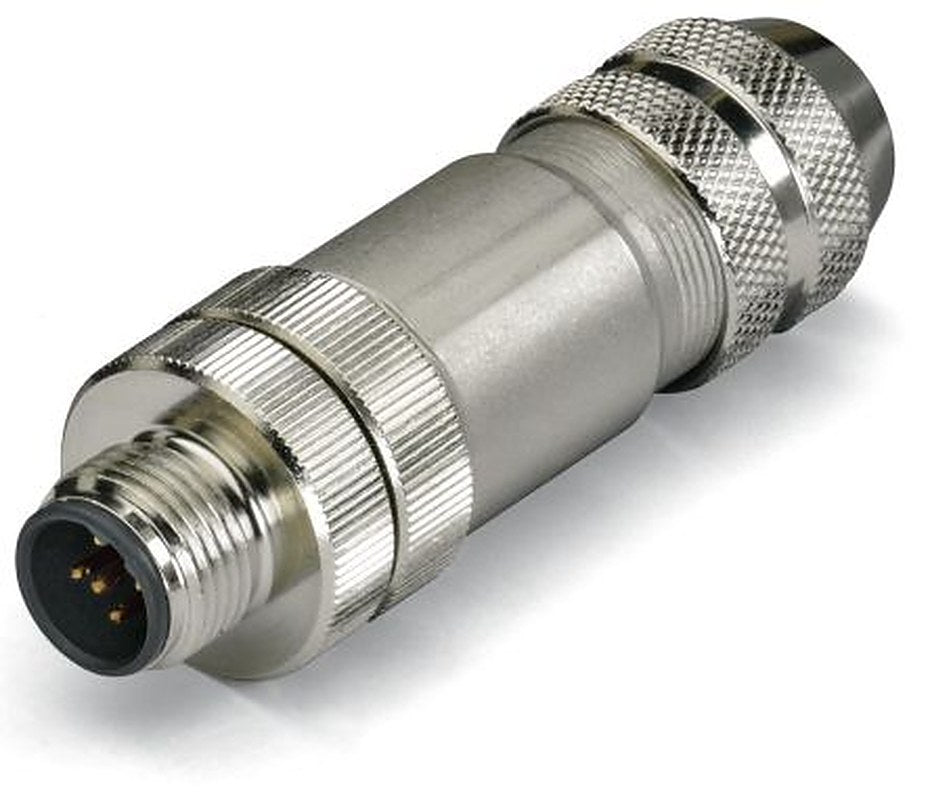 WAGO Industrial Circular Connector, 5 Contacts, M12 Connector, Plug, Male, IP67, 756 Series