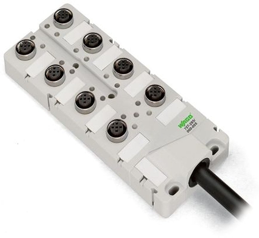 WAGO 757 Series Actuator Hub, 8 Port, 4-Pin Connector, 10 m