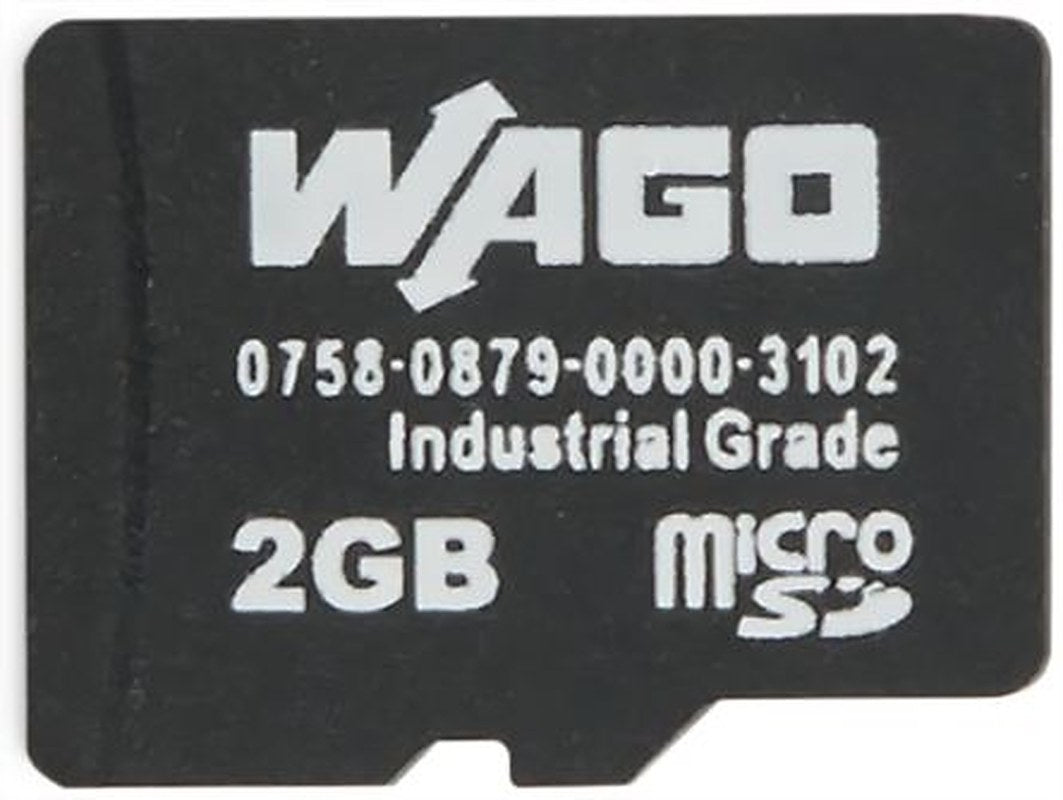 WAGO 2 GB Industrial Grade MicroSD SD Card, 17 Mb/s Write, 20 Mb/s Read