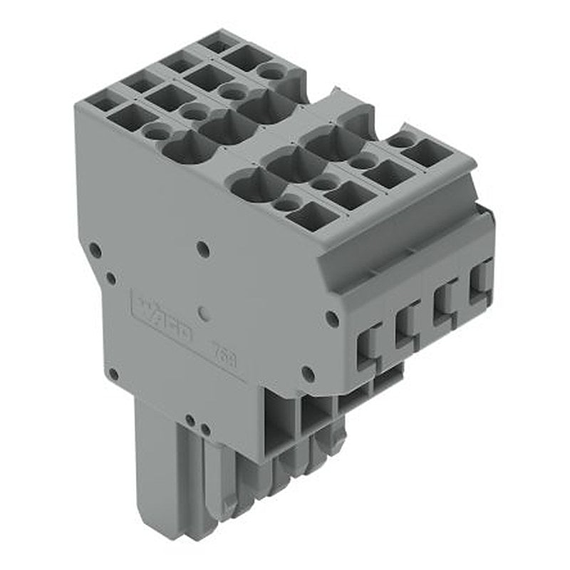 WAGO 769 Series Straight PCB PCB Socket, 4-Contact, 5 mm Pitch Cage Clamp