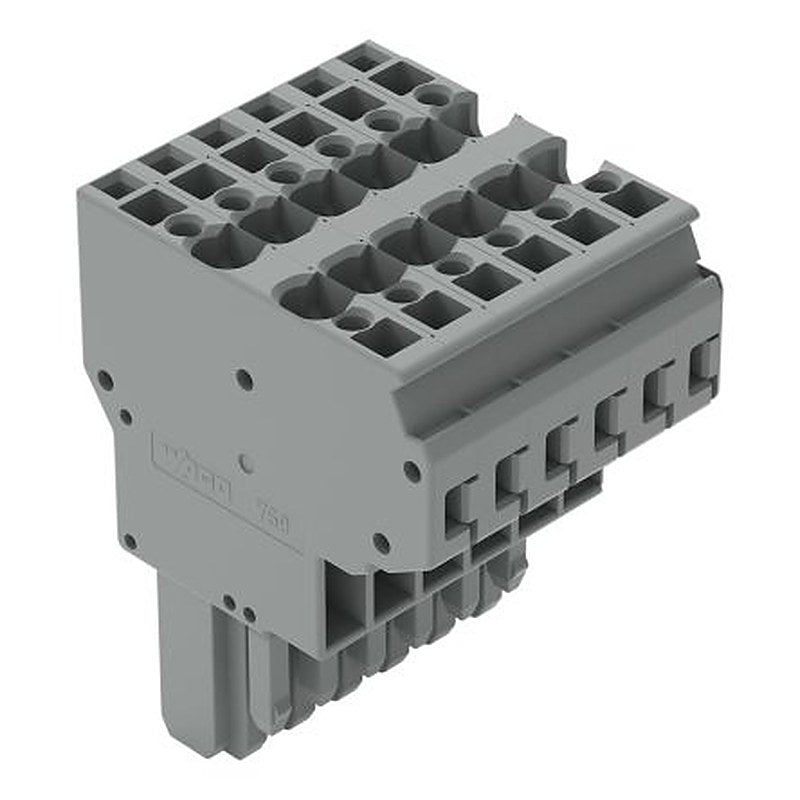 WAGO 769 Series Straight PCB PCB Socket, 6-Contact, 5 mm Pitch Cage Clamp