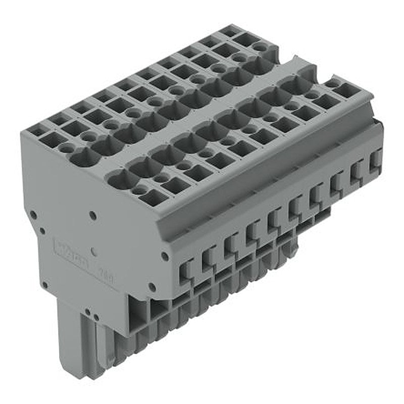 WAGO 769 Series Straight PCB PCB Socket, 1-Contact, 5 mm Pitch Cage Clamp
