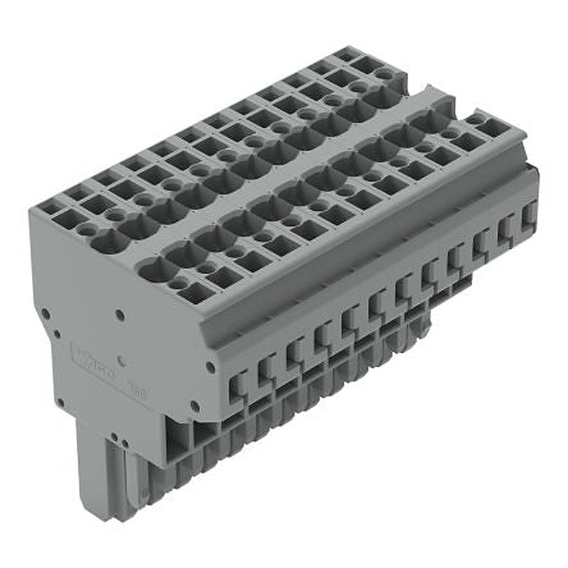 WAGO 769 Series Straight PCB PCB Socket, 12-Contact, 5 mm Pitch Cage Clamp