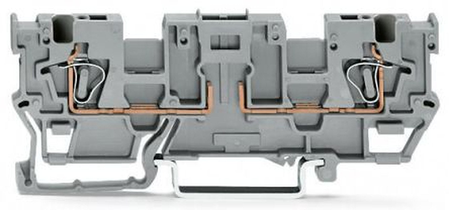 WAGO 769-191 769 Series Carrier Terminal Block Grey, 4mm², 1-Level, Cage Clamp, CSA