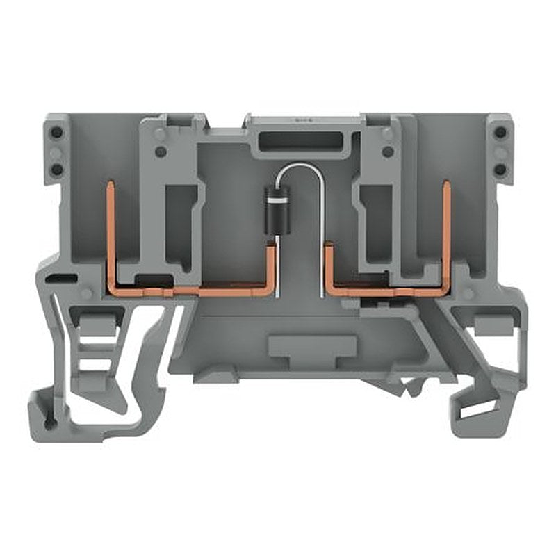 WAGO 769-228/281-410 769 Series Carrier Terminal Block Grey, 4mm², 1-Level, Wire, CSA