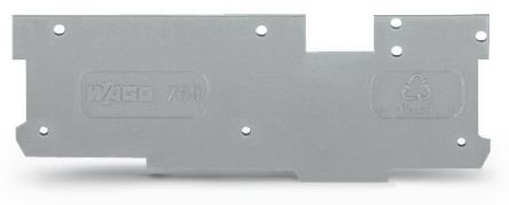 WAGO 769 Series End & Intermediate Plate for Use with X-COM-System