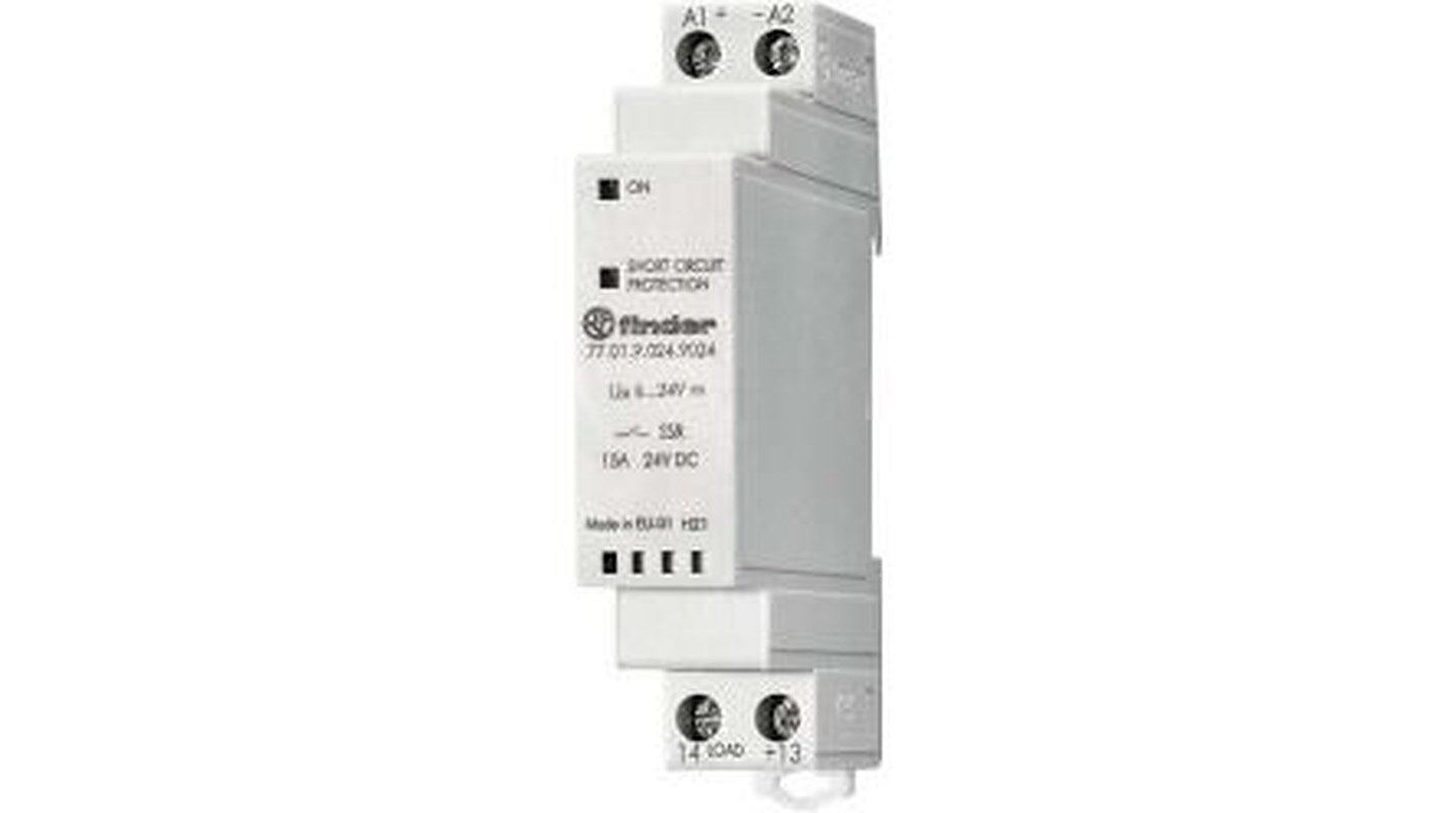 Finder 77 Series Solid State Relay, 160 A Load, DIN Rail Mount, 24 V ac/dc Load, 32V ac/dc Control