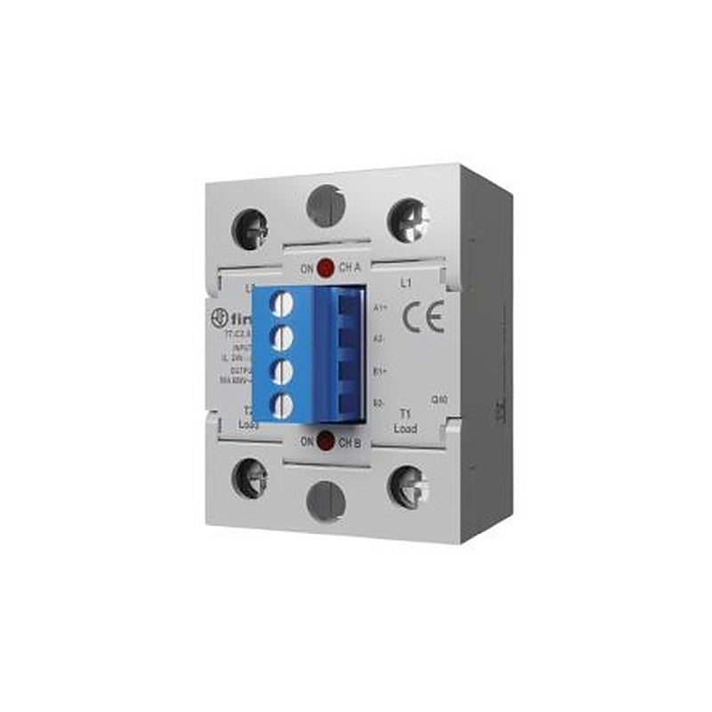 Finder 77 Series Industrial Mount Solid State Relays, 25 A Load, Rail Mount, 600 V ac/dc Load, 230V ac/dc Control