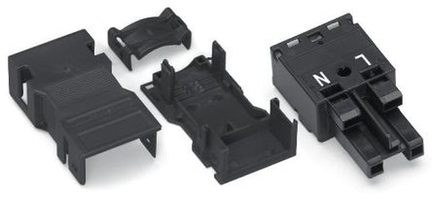 WAGO 770 Series Cable Socket Female Cage Clamp, 2-Pole, 2-Way, IP20