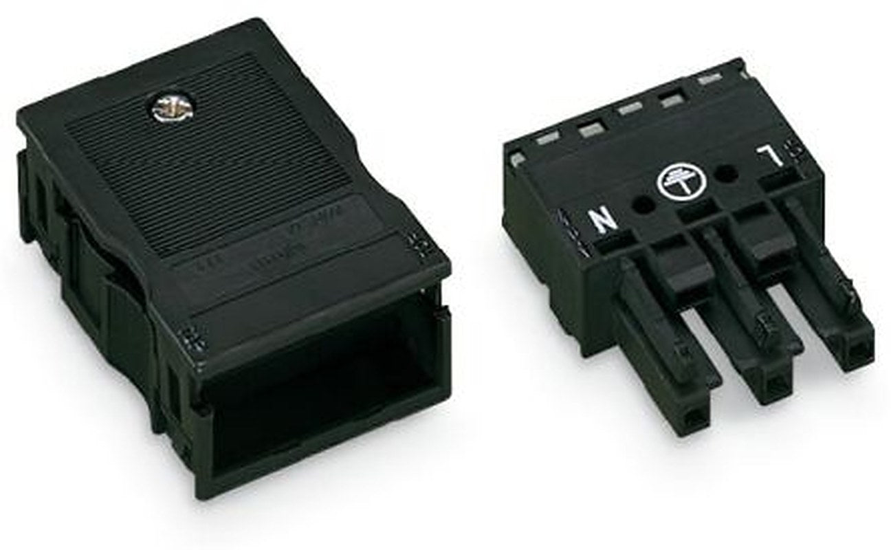 WAGO 770 Series Flush Lighting Connector Female Push-in, 3-Pole, 25A, 3-Way, IP2XC