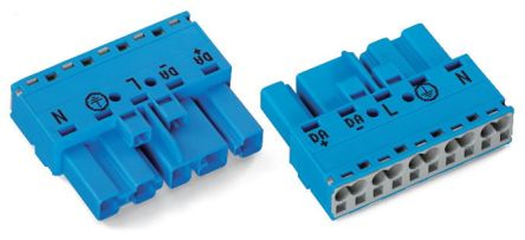 WAGO 770 Series Cable Lighting Connector Male Cage Clamp, 5-Pole, 25A, 5-Way, IP20