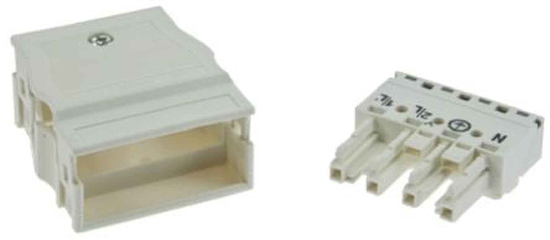 WAGO 770 Series Snap-in Distribution Block Female Cage Clamp, 4-Pole, 25A, 8-Way