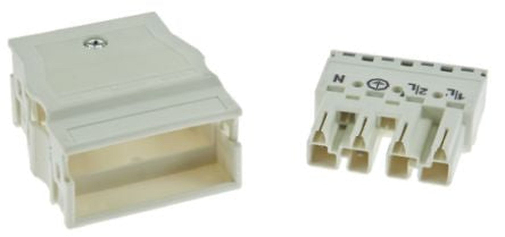 WAGO 770 Series Snap-in Distribution Block Male Cage Clamp, 4-Pole, 25A, 8-Way