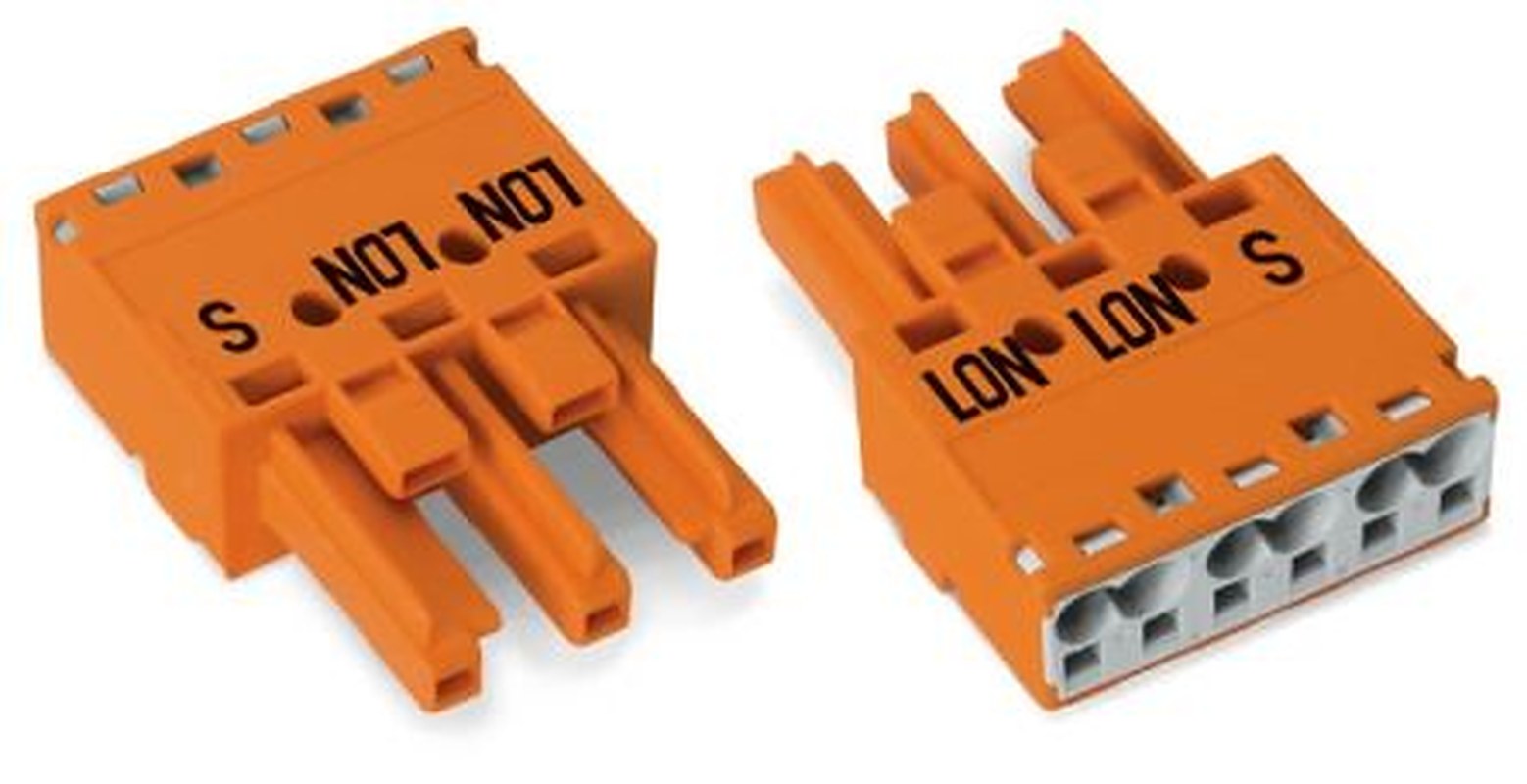 WAGO 770 Series Cable Socket Female Cage Clamp, 3-Pole, 25A, 2-Way, IP20