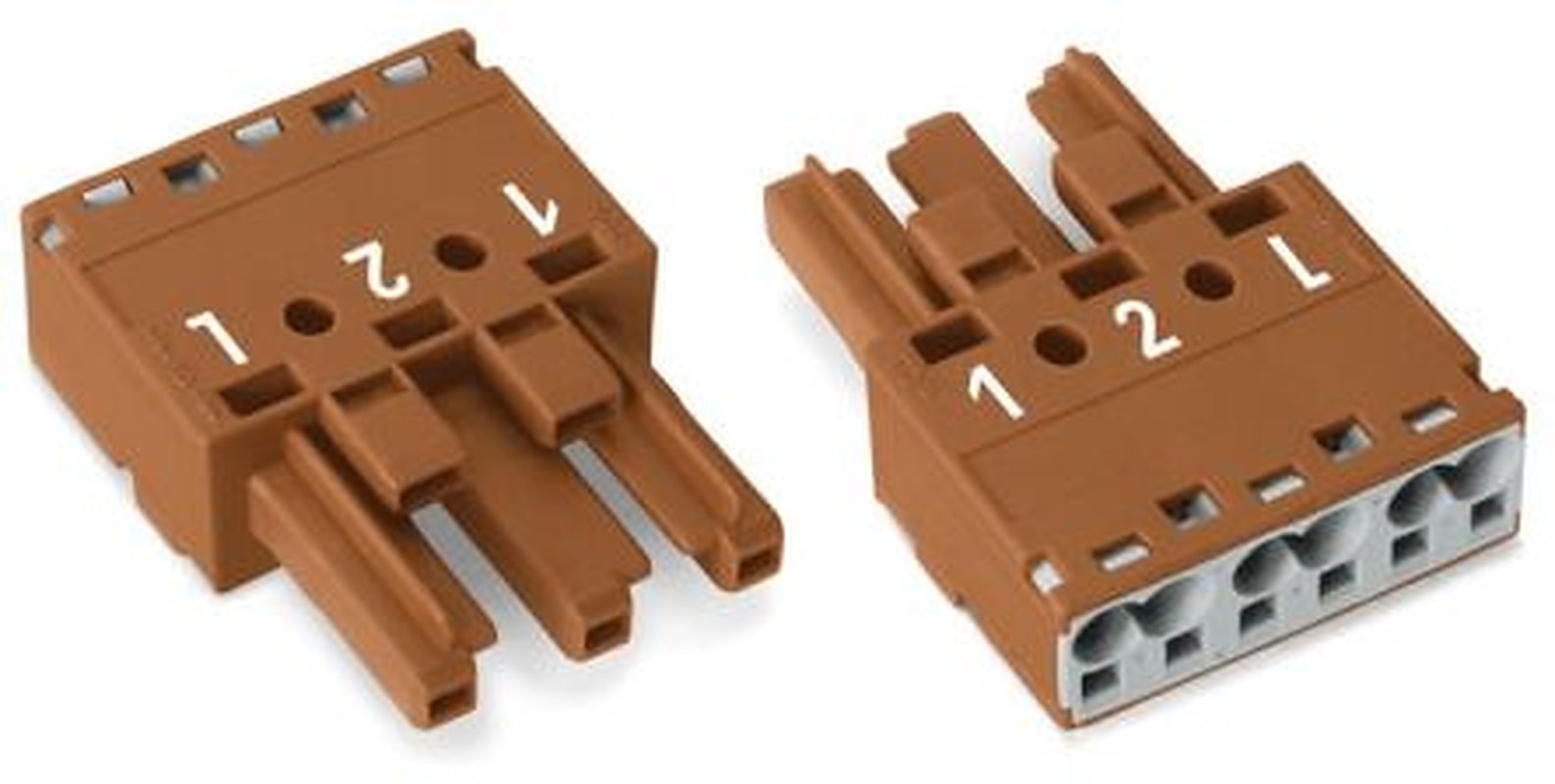 WAGO 770 Series Cable Socket Female Cage Clamp, 3-Pole, 25A, 3-Way, IP20