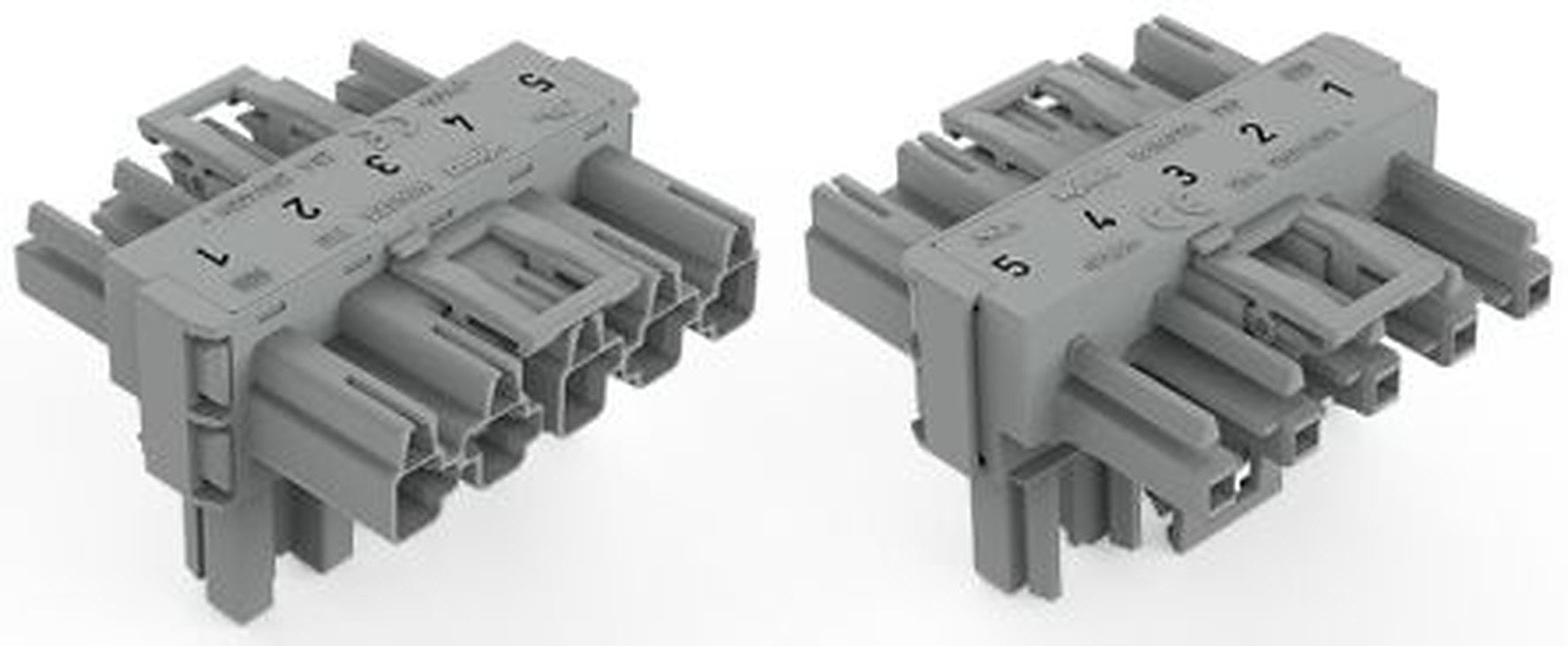 WAGO 770 Series Cable Distribution Connector Cage Clamp, 5-Pole, 25A, 2-Way, IP20
