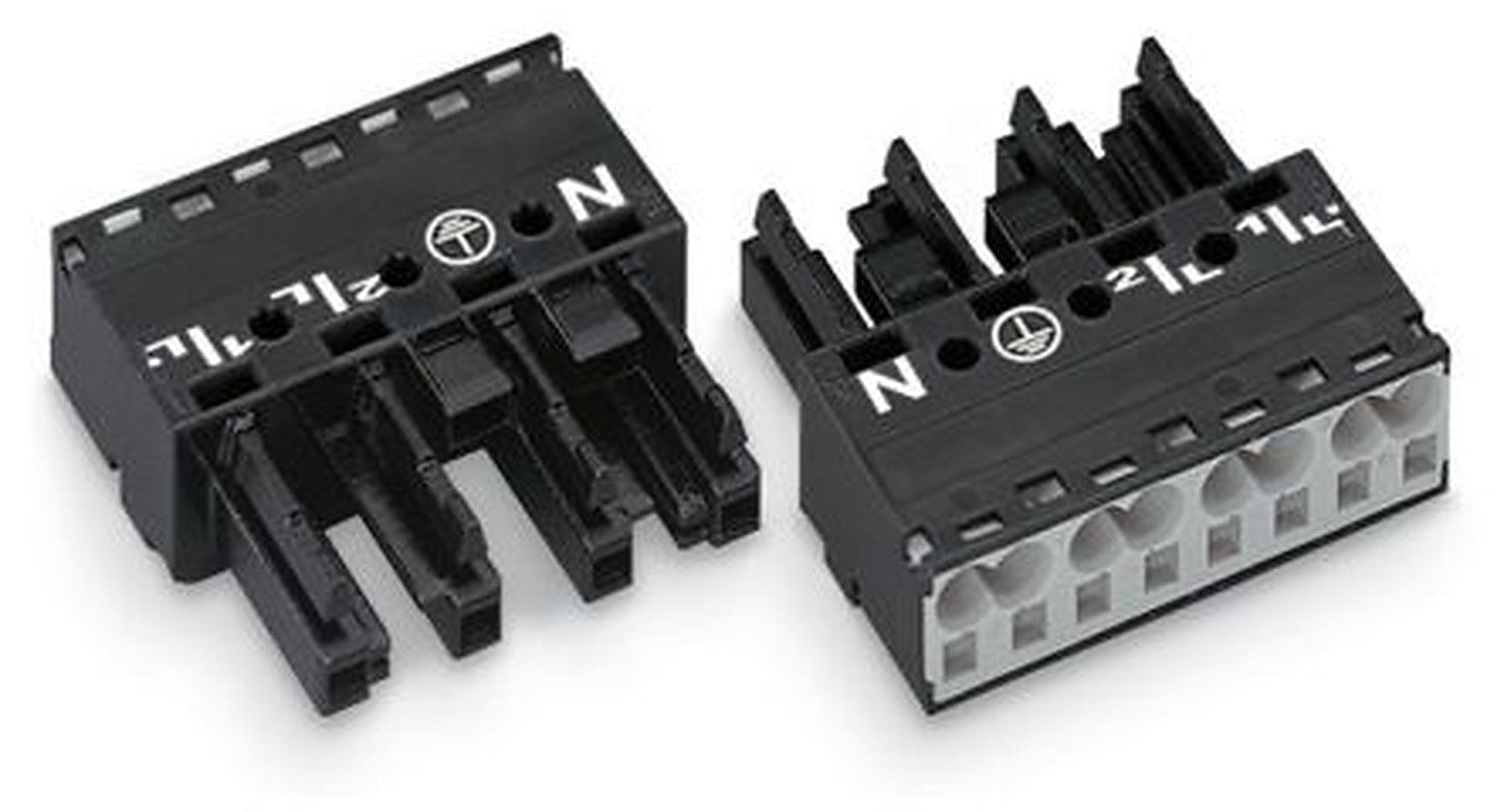 WAGO 770 Series Cable Socket Female Cage Clamp, 4-Pole, 4-Way, IP20