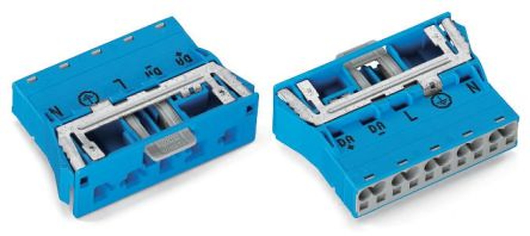 WAGO 770 Series Snap-in Plug Male Cage Clamp, 5-Pole, 25A, 2-Way, IP20