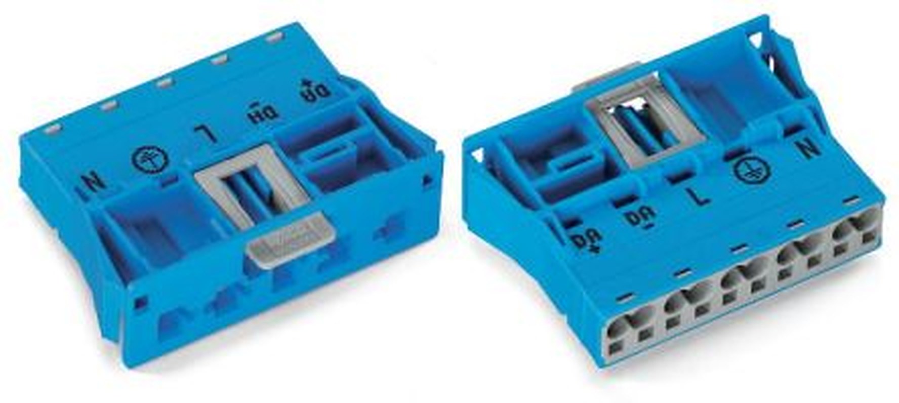 WAGO 770 Series Snap-in Plug Male Cage Clamp, 5-Pole, 25A, 5-Way, IP20