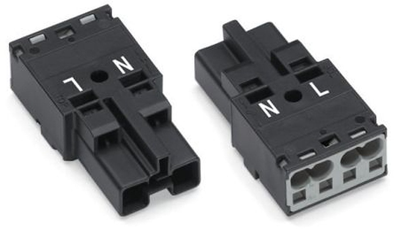 WAGO 770 Series Cable Plug Male Cage Clamp, 2-Pole, 25A, 2-Way, IP20