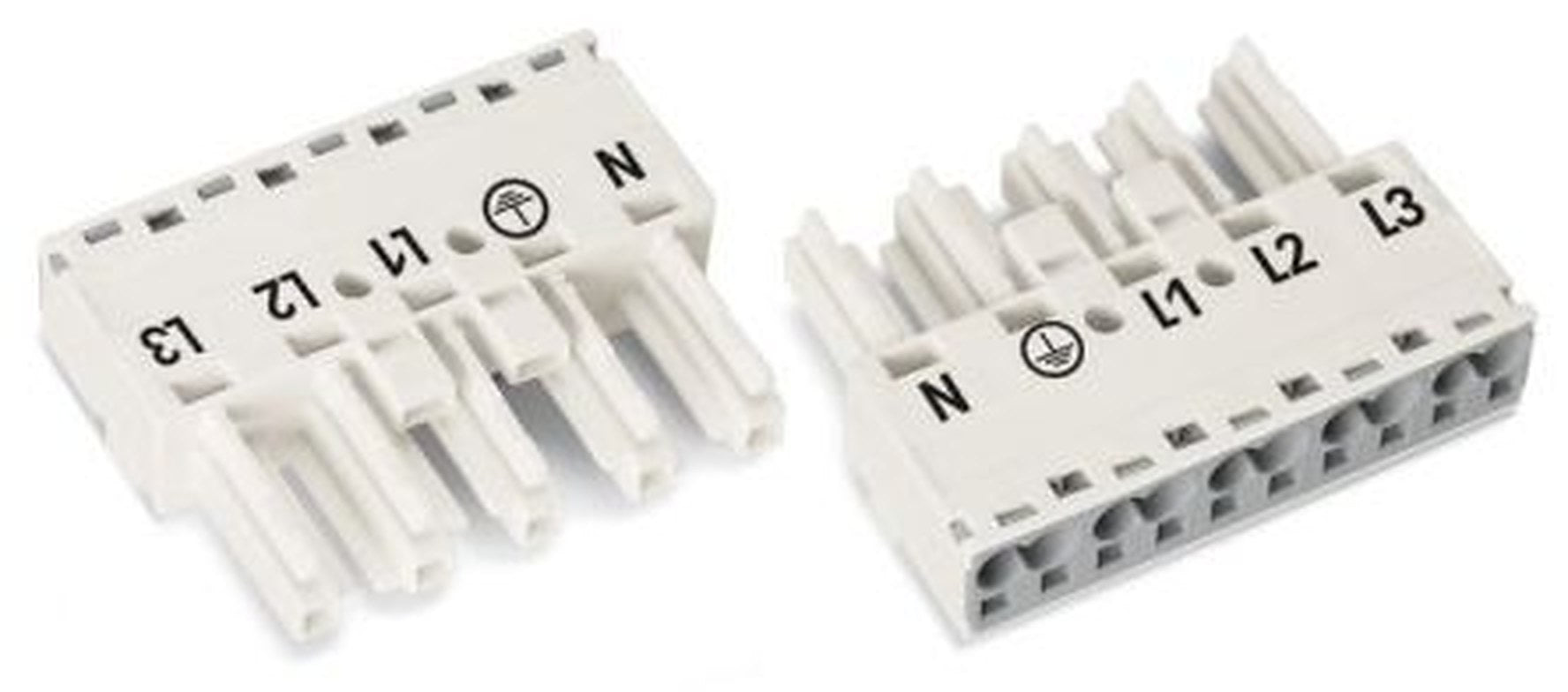 WAGO 770 Series Cable Socket Female Cage Clamp, 5-Pole, 25A, 2-Way, IP20