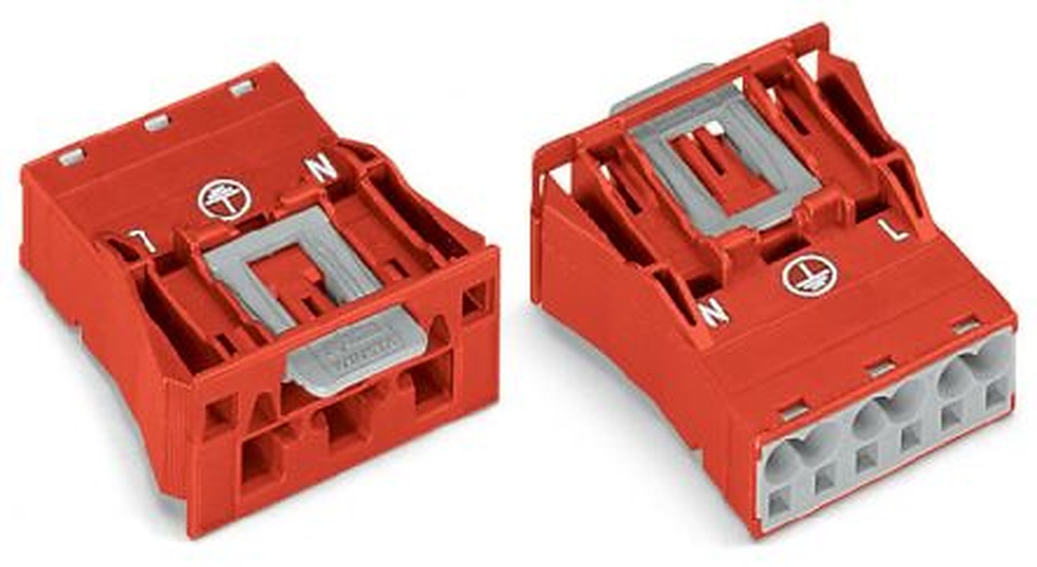 WAGO 770 Series Snap-in Plug Male Cage Clamp, 3-Pole, 3-Way, IP20