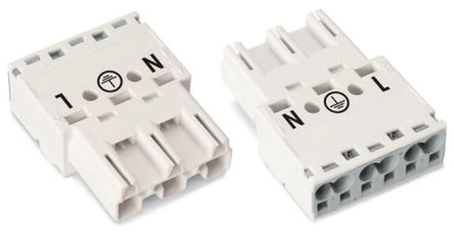 WAGO 770 Series Cable Plug Male Cage Clamp, 3-Pole, 2-Way, IP20
