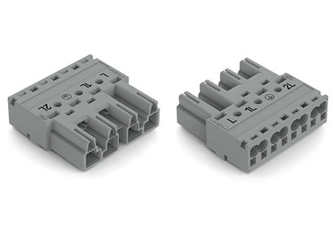 WAGO 770 Series Cable Plug Male Cage Clamp, 5-Pole, 25A, 5-Way, IP20
