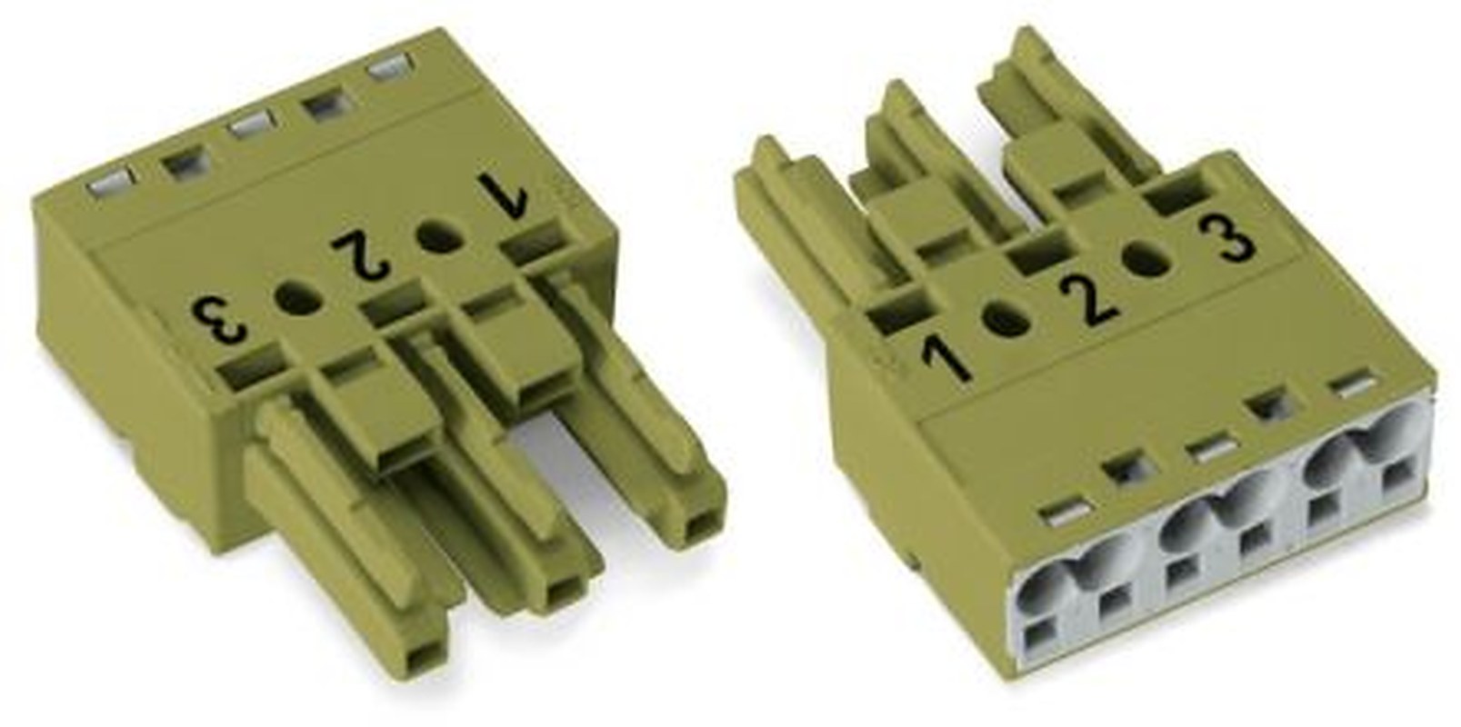 WAGO 770 Series Cable Socket Female Cage Clamp, 3-Pole, 25A, 3-Way, IP20