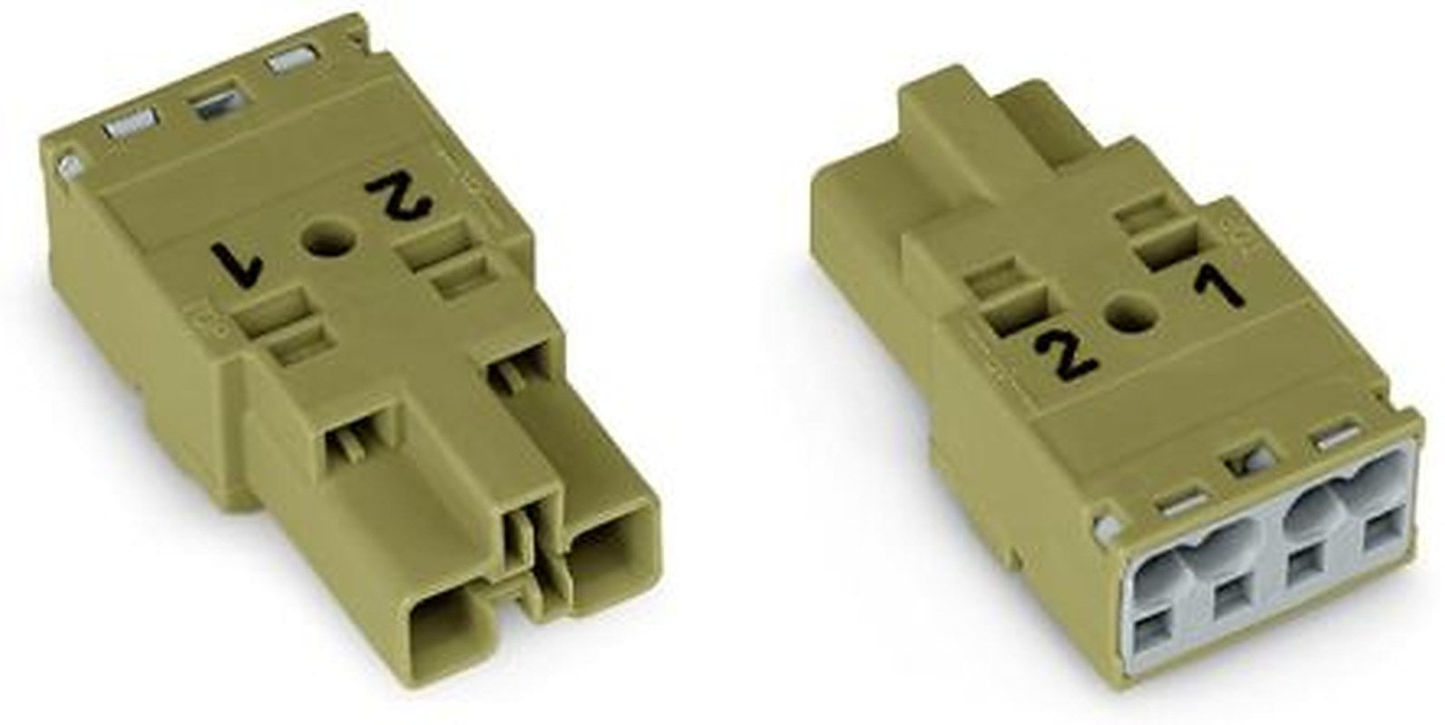 WAGO 770 Series Cable Plug Male Cage Clamp, 2-Pole, 25A, 2-Way, IP20