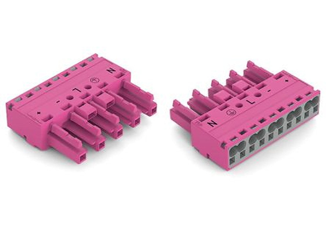 WAGO 770 Series Cable Socket Female Cage Clamp, 5-Pole, 25A, 5-Way, IP20