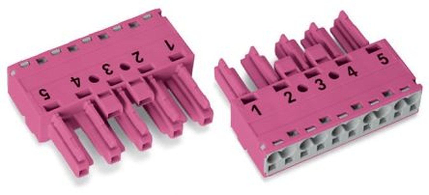 WAGO 770 Series Cable Socket Female Cage Clamp, 5-Pole, 25A, 5-Way, IP20