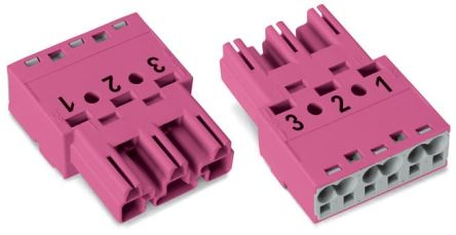WAGO 770 Series Cable Plug Male Cage Clamp, 3-Pole, 3-Way, IP20